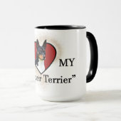 Ich Liebe mein Decker Terrier Tasse (VorderseiteRechts)