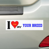 ICH LIEBE MEIN (DEIN BROT) AUTOAUFKLEBER (Auf Auto)