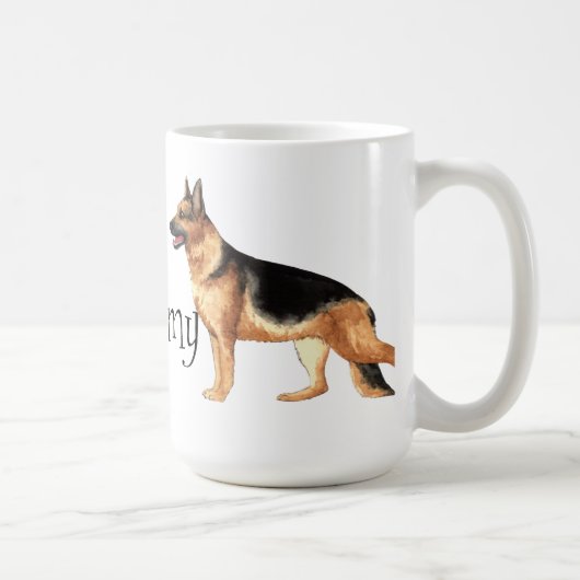 Ich Liebe mein Deutscher Hirte Kaffeetasse (Rechts)