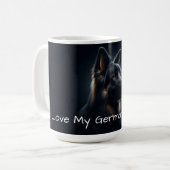 Ich Liebe mein Deutscher Hirte Kaffeetasse (Vorderseite Links)