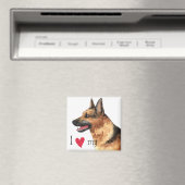 Ich Liebe mein Deutscher Hirte Magnet (In Situ (Geschirrspüler))