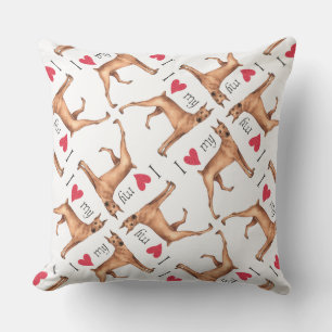 Ich Liebe mein deutscher Pinscher Kissen Für Draußen