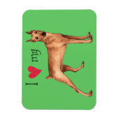 Ich Liebe mein deutscher Pinscher Magnet (Vertikal)