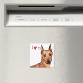 Ich Liebe mein deutscher Pinscher Magnet (In Situ (Geschirrspüler))