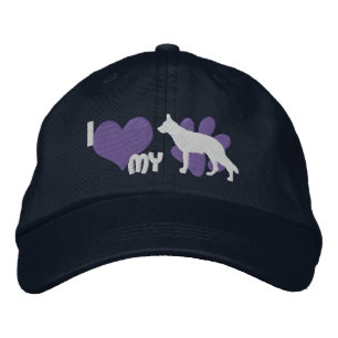 Ich Liebe mein deutscher Schäferhund bestickt Hat Bestickte Baseballkappe