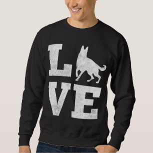 Ich Liebe mein deutscher Schäferhund Funny Pet Hun Sweatshirt