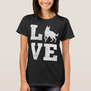 Ich Liebe mein deutscher Schäferhund Funny Pet Hun T-Shirt