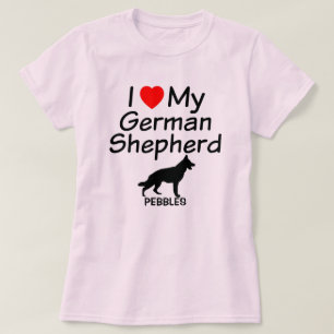 Ich Liebe mein deutscher Schäferhund T-Shirt