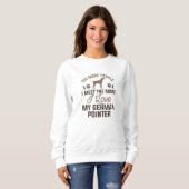 Ich Liebe mein deutscher Zeiger Sweatshirt (Vorne ganz)