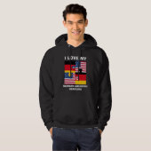 Ich Liebe mein deutsches amerikanisches Erbe Hoodie (Vorne ganz)