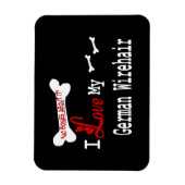 Ich Liebe mein deutsches Drahthaar Pointer Magnet (Vertikal)