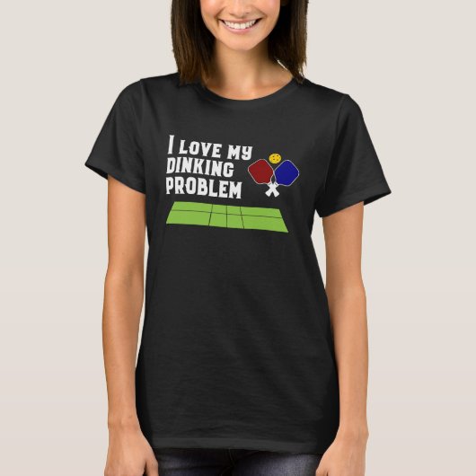 Ich Liebe mein Dinking Problem Pickleball Herren F T-Shirt (Vorderseite)