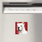 Ich Liebe mein Dogo Argentino Magnet (In Situ (Geschirrspüler))