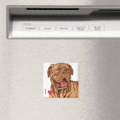 Ich Liebe mein Dogue de Bordeaux Magnet (In Situ (Geschirrspüler))