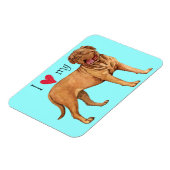 Ich Liebe mein Dogue de Bordeaux Magnet (Linke Seite)