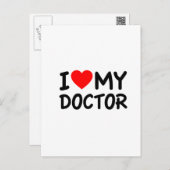 Ich Liebe mein Doktor Postkarte (Vorne/Hinten)