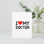 Ich Liebe mein Doktor Postkarte (Stehend Vorderseite)