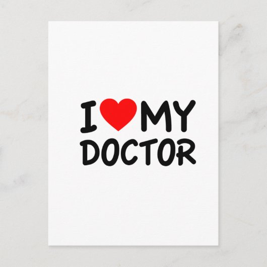 Ich Liebe mein Doktor Postkarte (Vorderseite)
