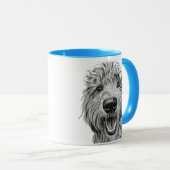 Ich Liebe mein Doodle Tasse (VorderseiteRechts)