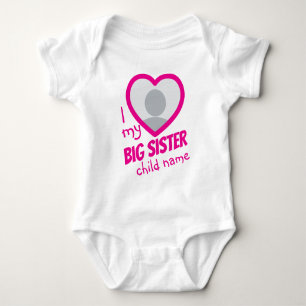 ich liebe mein doppelseitiges Foto und Text von me Baby Strampler