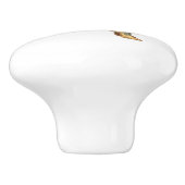 Ich Liebe mein Drahthaar Dackel Keramikknauf (Seitenansicht)