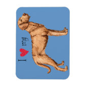 Ich Liebe mein Drahthaar Vizsla Magnet (Vertikal)