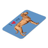 Ich Liebe mein Drahthaar Vizsla Magnet (Linke Seite)
