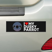 ICH LIEBE MEIN DUSKY-PARROT AUTOAUFKLEBER (Auf Auto)