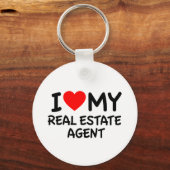 Ich Liebe mein echtes Anwesen Agent Schlüsselanhänger (Vorderseite)