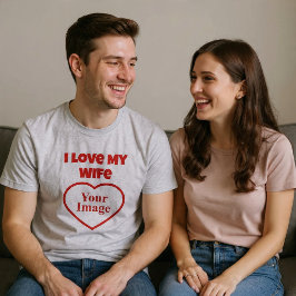 Ich Liebe mein Ehefrau Foto Tri-Blend Shirt