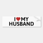 Ich Liebe mein Ehemann Autoaufkleber (Vorne)