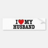 Ich Liebe mein Ehemann Autoaufkleber (Vorne)