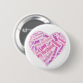 Ich Liebe mein Ehemann Button (Vorne & Hinten)