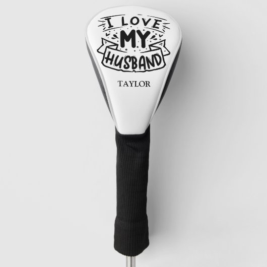 Ich Liebe mein Ehemann Golf Headcover (Vorderseite)