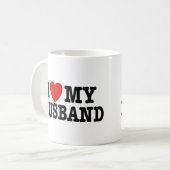 Ich Liebe mein Ehemann Kaffeetasse (Vorderseite Links)