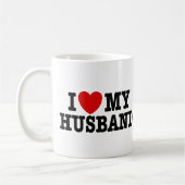 Ich Liebe mein Ehemann Kaffeetasse (Links)