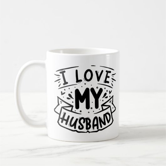 Ich Liebe mein Ehemann Kaffeetasse (Links)