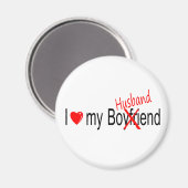 Ich Liebe mein Ehemann Magnet (Vorderseite/Rückseite)