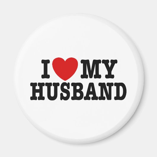 Ich Liebe mein Ehemann Magnet (Vorne)