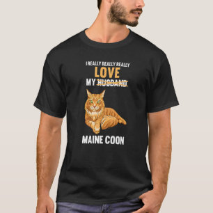 Ich Liebe mein Ehemann Maine Coon T-Shirt