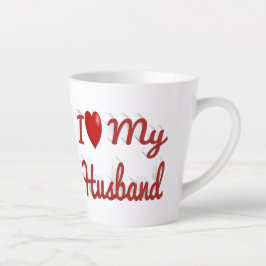 Ich Liebe Mein Ehemann niedlicher roter Text Milchtasse