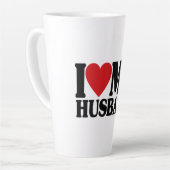 Ich Liebe mein Ehemann - Niedliches Frauengeschenk Milchtasse (Linke Ecke)