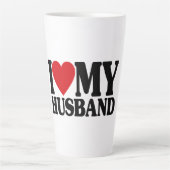 Ich Liebe mein Ehemann - Niedliches Frauengeschenk Milchtasse (Vorderseite)
