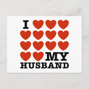 Ich Liebe mein Ehemann Postkarte
