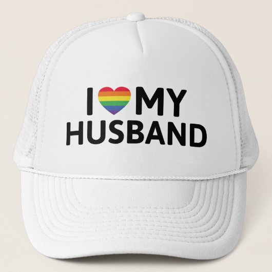 Ich Liebe mein Ehemann Truckerkappe (Vorderseite)