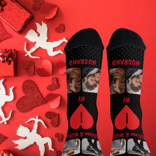 Ich Liebe mein Ehepaar 4 Foto | Namen Socken