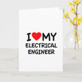 Ich Liebe mein Elektroingenieur Karte (Gelbe Blume)