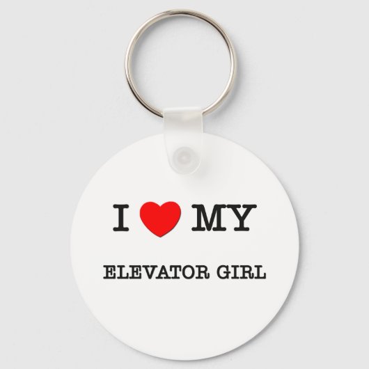 Ich Liebe mein ELEVATOR-MÄDCHEN Schlüsselanhänger (Vorderseite)