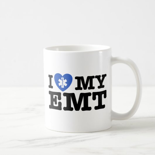 Ich Liebe mein EMT Kaffeetasse (Rechts)