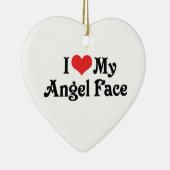 Ich Liebe mein Engel-Gesicht Keramikornament (Rechts)